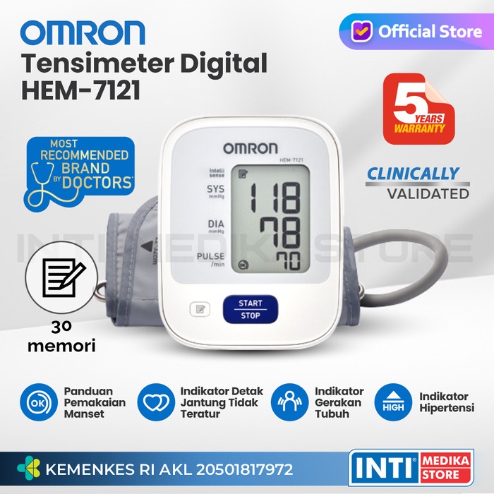 Omron - Tensi Digital Hem 7121 Tensi Omron Tensimeter Digital #98