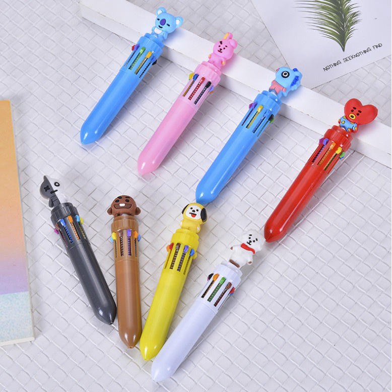 

PN01 PULPEN KARAKTER BT-21 GEL PULPEN 10 WARNA BALLPOIN MURAH ORIGINAL