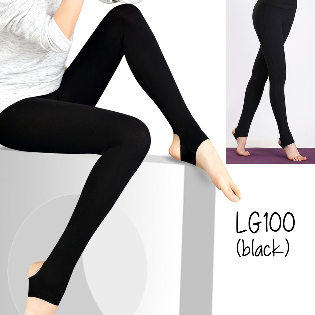 Celana legging injak hitam stretch bagus pergi kuliah Celana legging injak hitam stretch bagus pergi kuliah