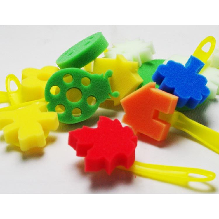 Mainan Anak / Sponge Stamp 10pcs