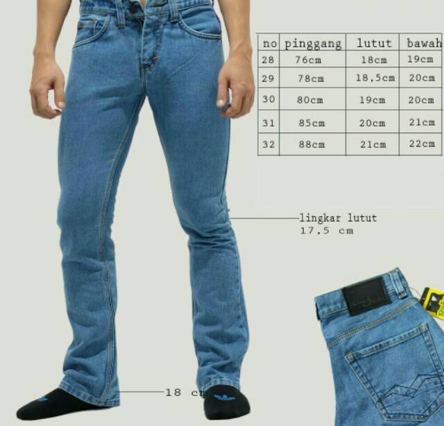 Celana Jeans Cutbray Cowok Bioblitz