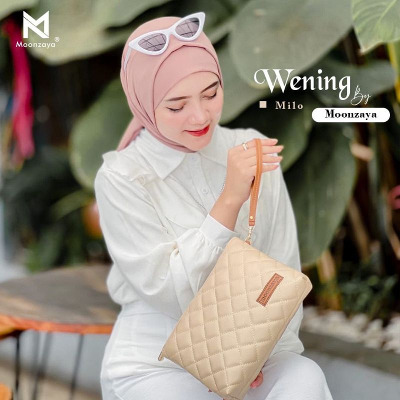 clucth wening moonzaya / handbag / tas jinjing wanita
