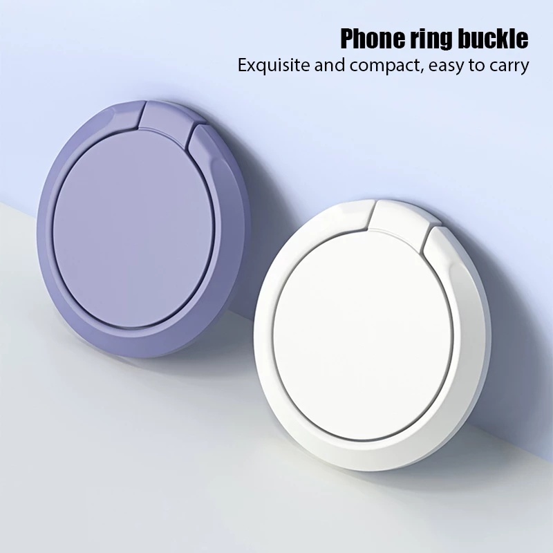 [360 Degree Finger Ring Smartphone Stand Holder ][Ultra-Thin Round Magnetic Phone Finger Ring Holder Kompatibel dengan iPhone Samsung]