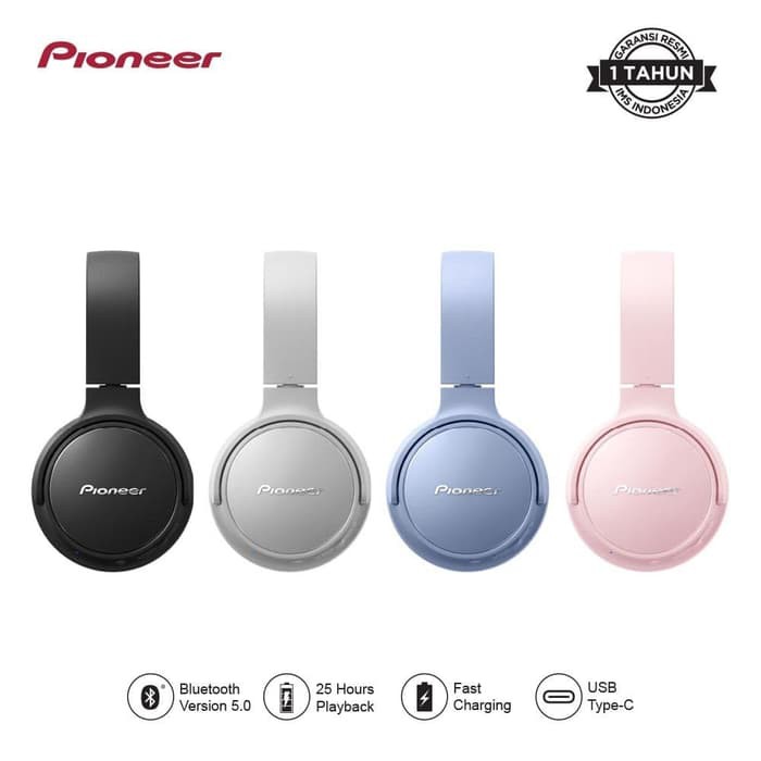 Pioneer SE-S3BT / SE S3BT Bluetooth Wireless Headphone Garansi Resmi