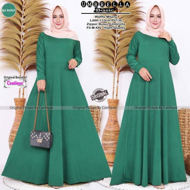 Gamis Busui Jumbo UMBRELLA BASIC ORI BERLABEL CANTIQUE
