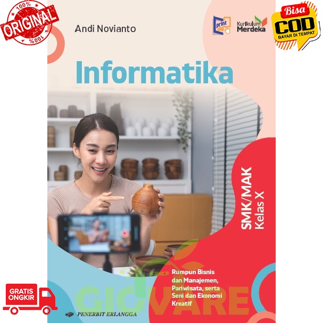 Jual BUKU INFORMATIKA KELAS 10 ERLANGGA RUMPUN BISNIS DAN MANAJEMEN ...