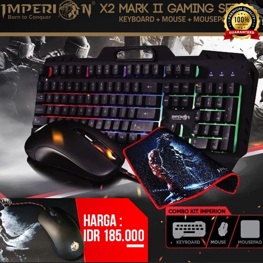 Paket Keyboard + Mouse Gaming IMPERION X2 MARK II