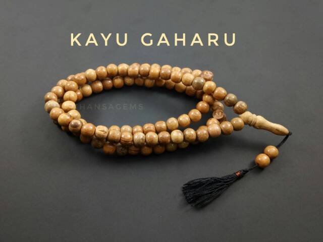 Tasbih kayu gaharu Wangi isi 99 butir diameter 8 mm jaminan asli Top Quality Termurah Aksesories Keagamaan Ibadah Sholat Dzikir Fashion Muslim