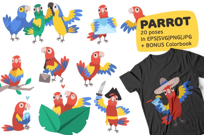 Parrot Bundle - Vector Designs