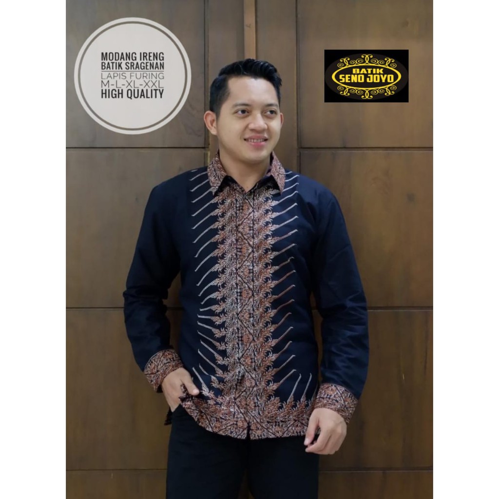 MODANG IRENG kemeja batik pria lengan panjang terbaru ORIGINAL BY SENO