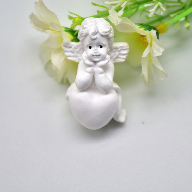 Glitter Cute Baby Angel Wings Love Heart Prayer Pendant Keychain Silicone Resin Mold Epoxy Resin DIYJewelry Making Tools