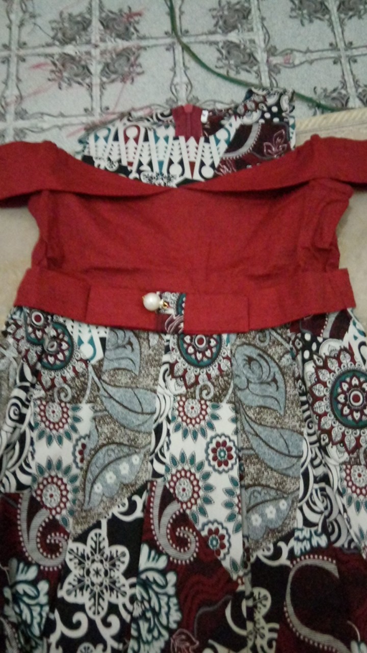 Via Kids Dress - Dress Batik Anak Wanita / Fia