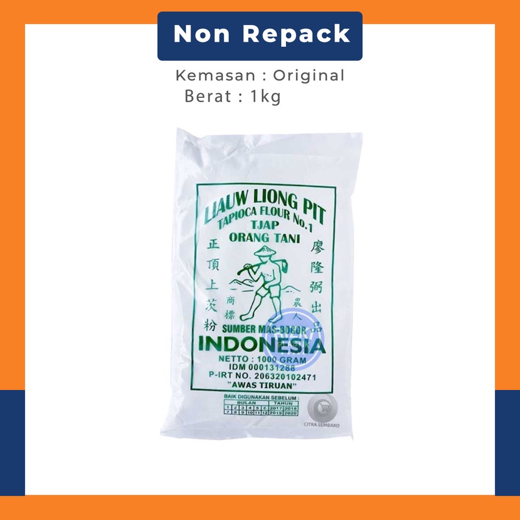 

Tepung Tapioka Cap Liauw Liong Pit 1kg