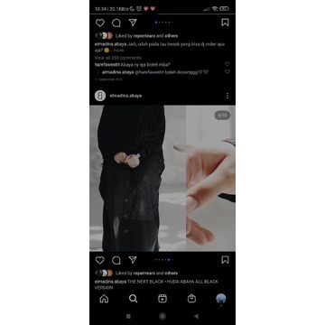 huda emboss black ELMADINA XL NWT