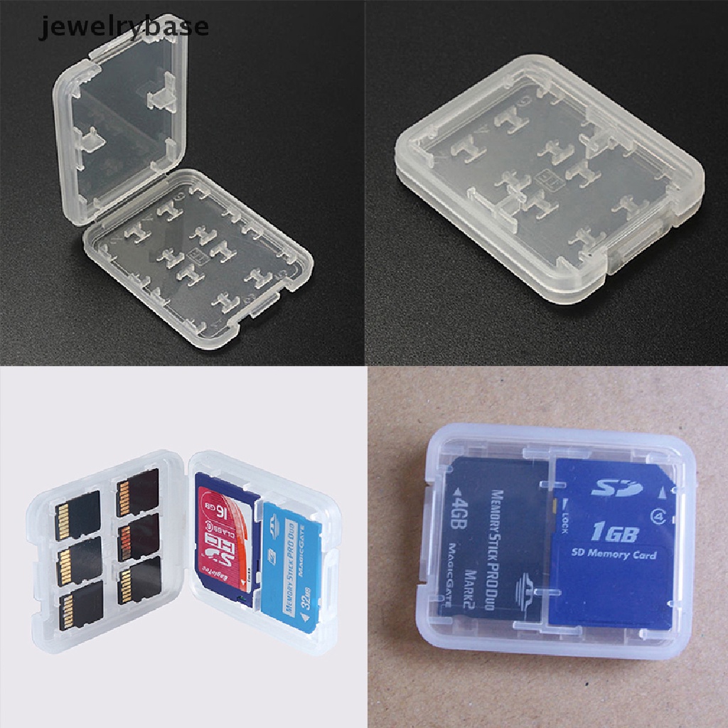 Kotak Penyimpanan Kartu Memori Micro SD TF SDHC MSPD 8 Slot