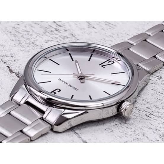 BAJ JAM TANGAN RANTAI PRIA / WANITA MTP V001D ANALOG QUARTZ GROSIR IMPORT STAINLESS STEEL CS011