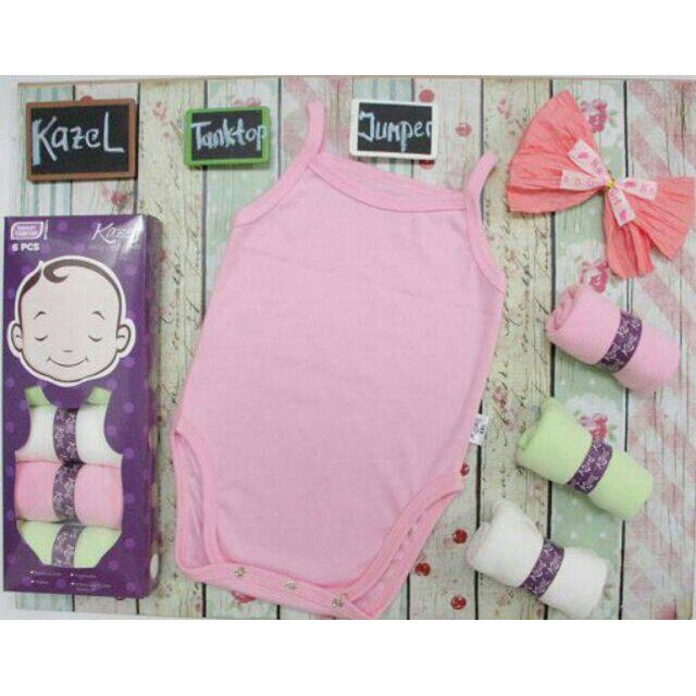 Kazel Tanktop Jumper Bayi Kualitas Premium 3 pcs CBKS Half