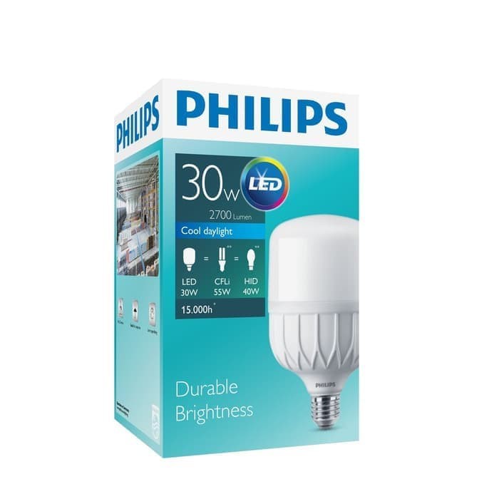 Lampu bohlam Philips LED Tforce 30w 30watt 30 w watt putih