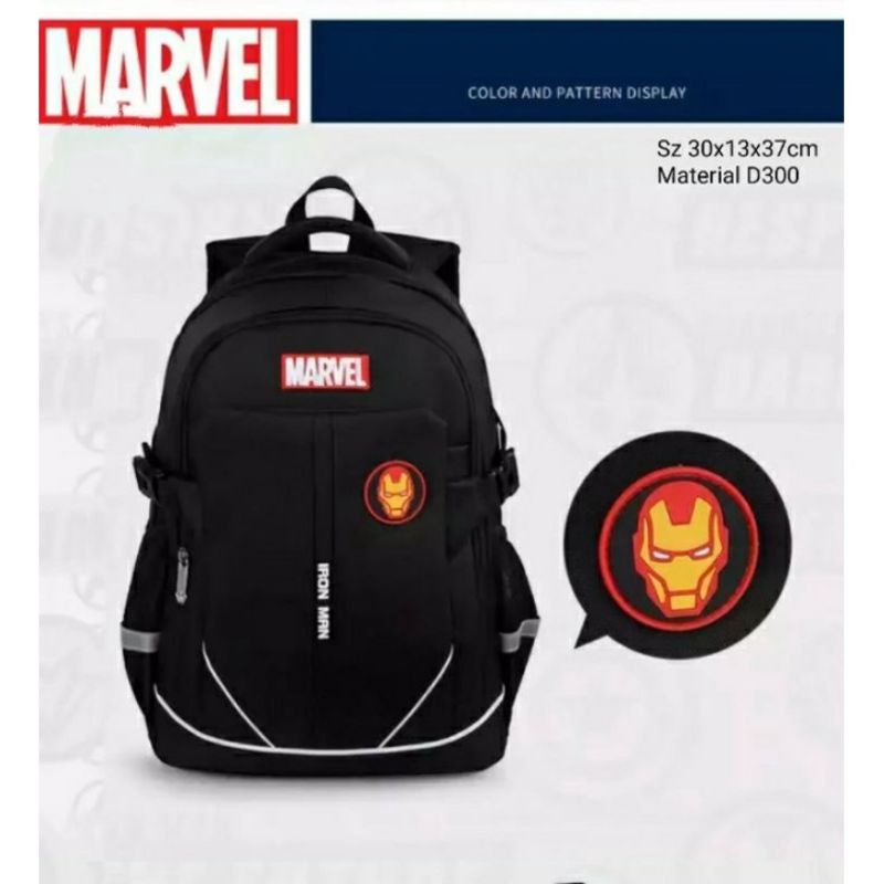 Paket 2in1 Tas Ransel Anak Sekolah SD SMP /Ransel Marvel / Ransel SQuidgame