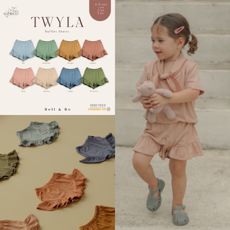 BELL &amp; BO Twyla Ruffle Short / Bell And Bo Twyla Celana Pendek Anak