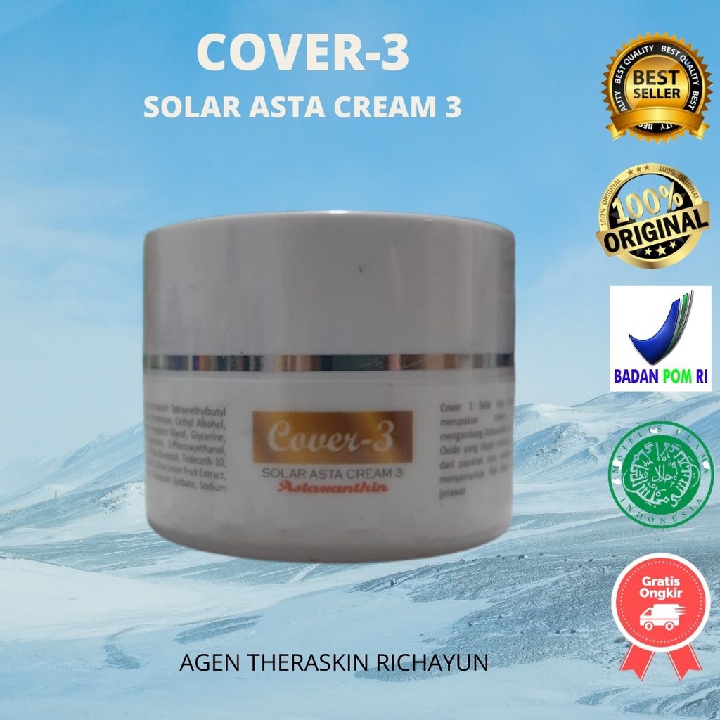 cover-3 solar asta cream 3 astaxanthin spf 30 #sunscreen anti aging