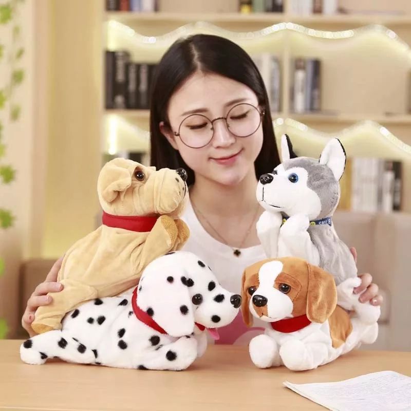 Seperti Anjing Asli! Mainan Robot Boneka Anjing  Super Pintar Gerak dan Bunyi