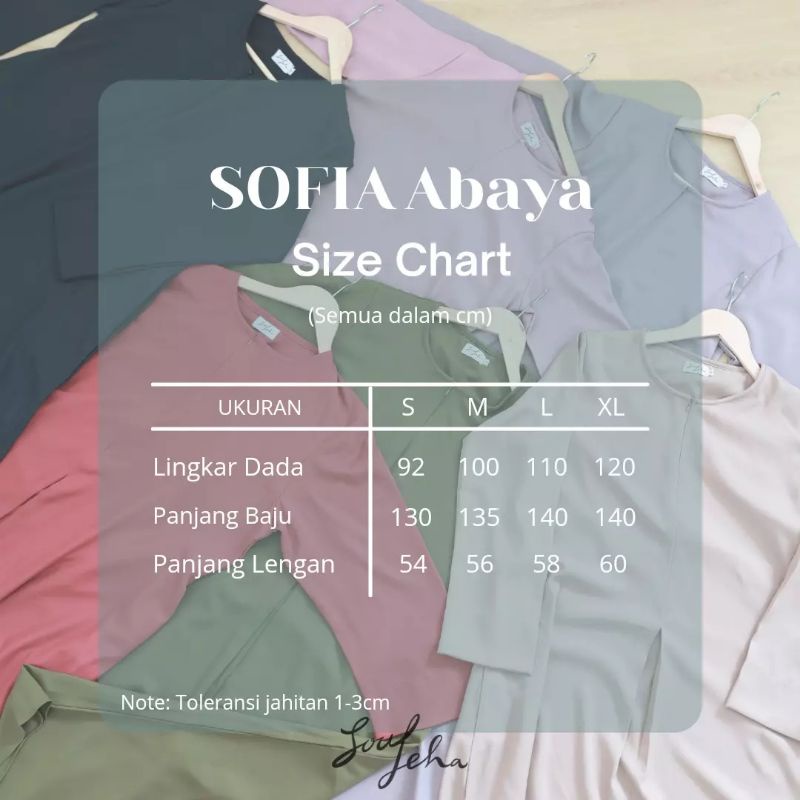 Soulleha Sofia Abaya Basic Abaya Turki Premium