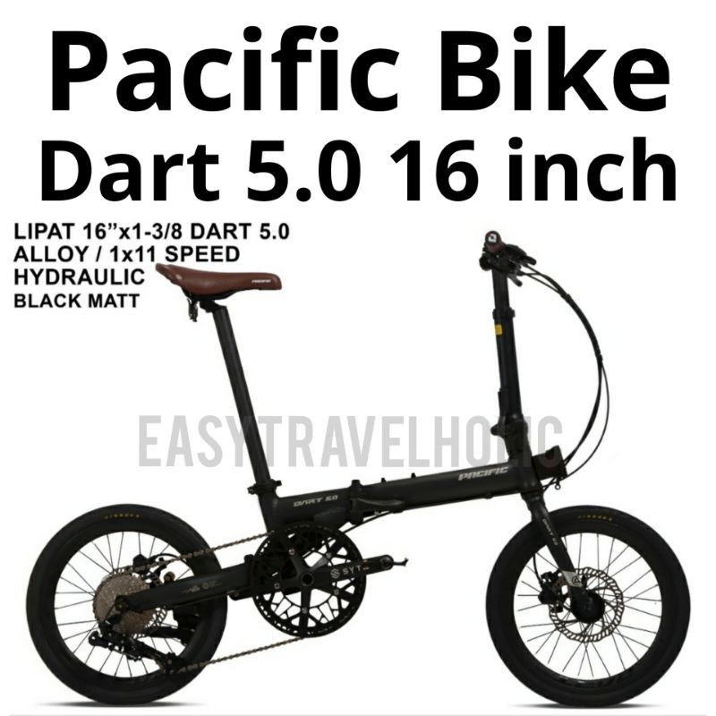 PACIFIC BIKE DART 5.0 16 INCH SEPEDA LIPAT SELI FOLDING BIKE HYDRAULIC 11 SPEED BUKAN UNITED ELEMENT