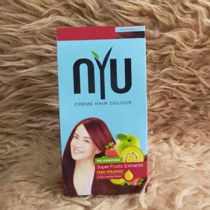 ORIGINAL NYU CREME HAIR COLOUR CHERRY RED 6.62 / CAT PEWARNA RAMBUT NYU CHERRY RED 6.62