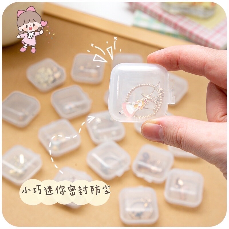 transparent storage box organizer box with handle kotak penyimpanan barang dengan pegangan multifunction box accessories organizer