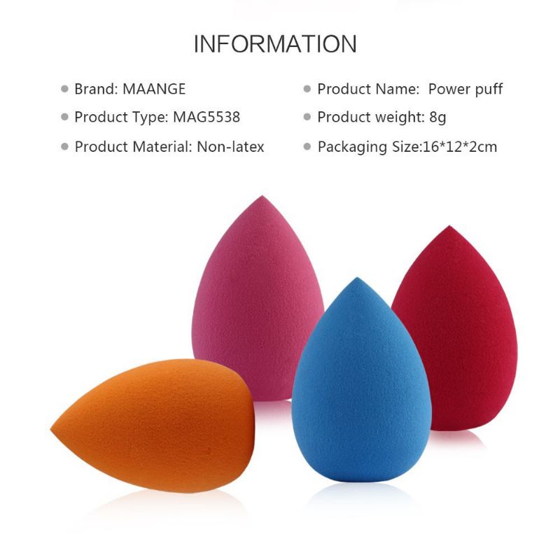 BEAUTY BLENDER Tear Drop Egg Sponge Make Up Wanita Terlaris Lembut Premium Spons Make Up Colorfull Sponge Telur