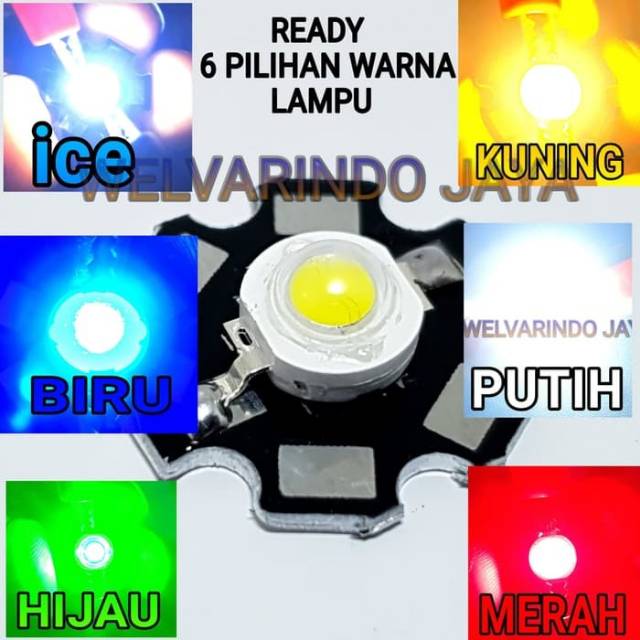 Lampu High Power hpl LED 1w plus pcb pendingin