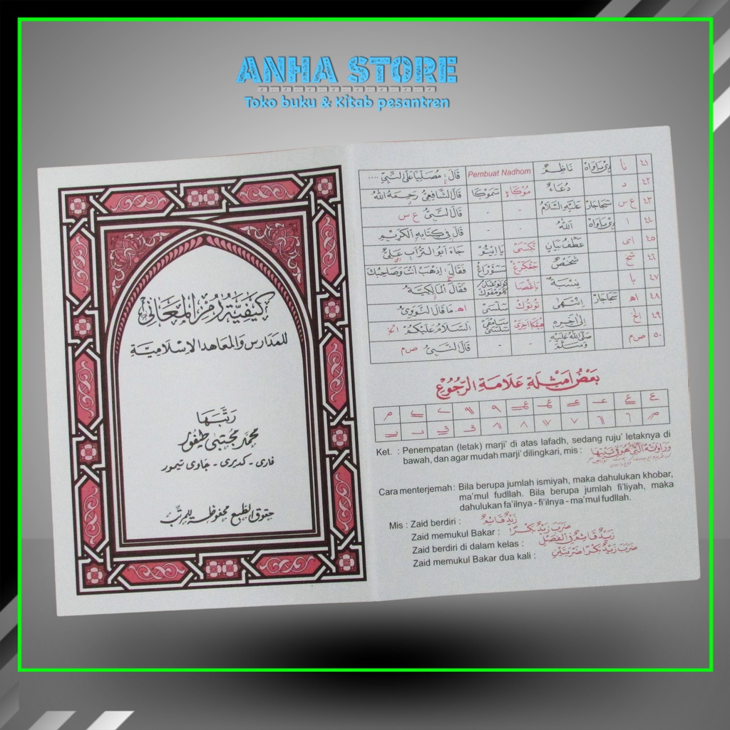 ASLI Alamat rujuk kertas TEBAL rujukan kitab Rumus Makna Pesantren kaefiyah kaifiyah maani lengkap