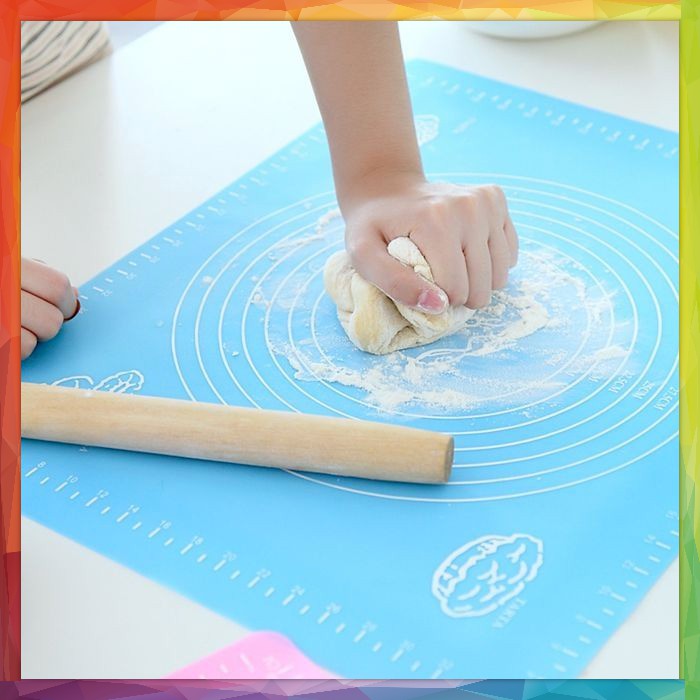 Alas Silikon Adonan Kue pastry Mat Silicone Silmat / Alas Takaran Tatakan dapur kitchen set on