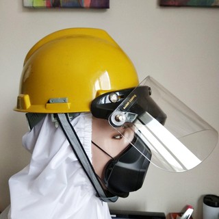 HELM APD Face Shield / Faceshield Plus Helm Pelindung muka kaca dan ...