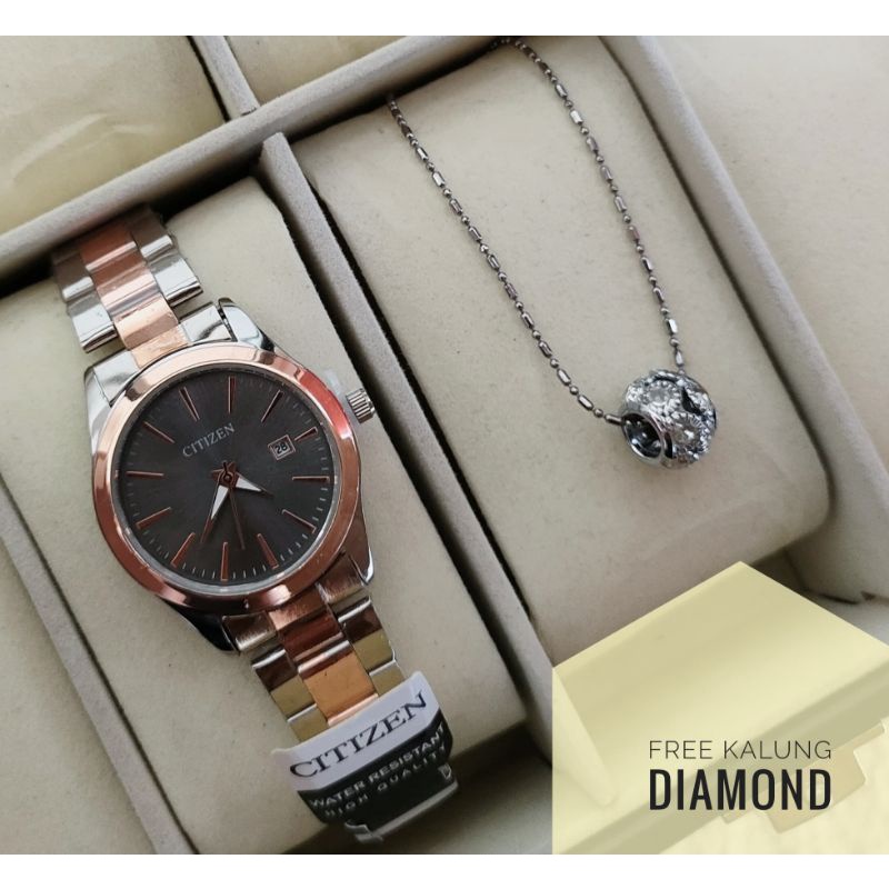 BISA COD✅Jam Tangan ALBA Anti Air Paket Kalung Titanium-R7