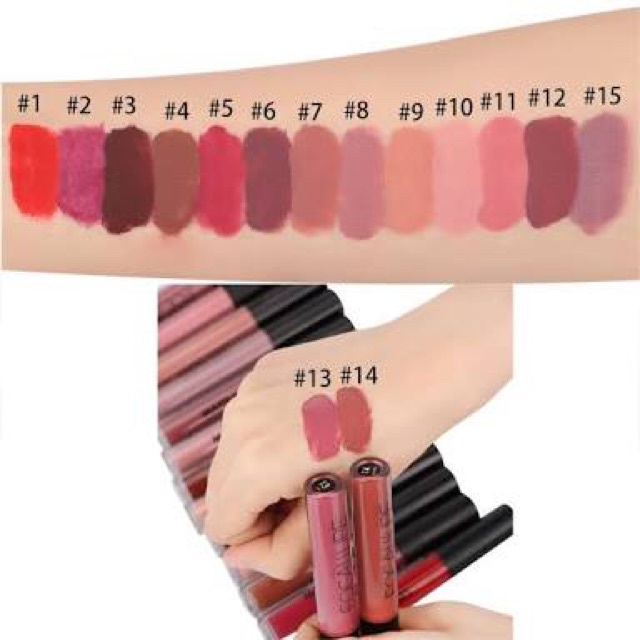 (READY &amp; ORI!) Focallure 15 Colors Lip Matte Liquid Lipstick / Focallure Ultra Chic 15 Colors FA24