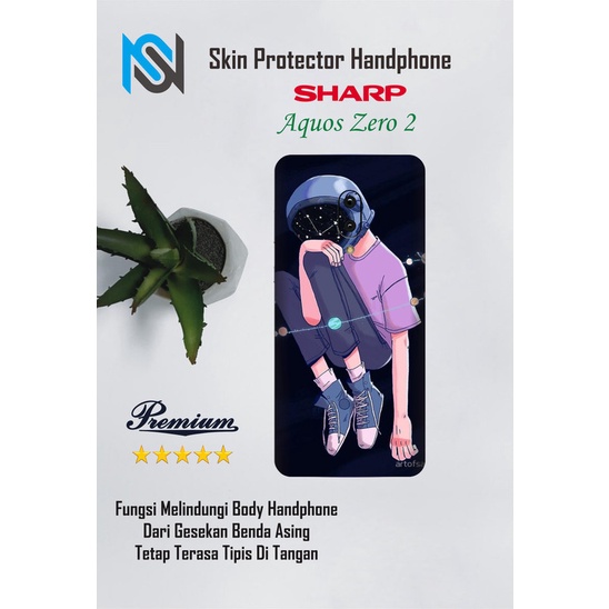 Isi 2pcs Garskin Hp Sharp aquos Zero 2 Motif anime - Free Custom Motif
