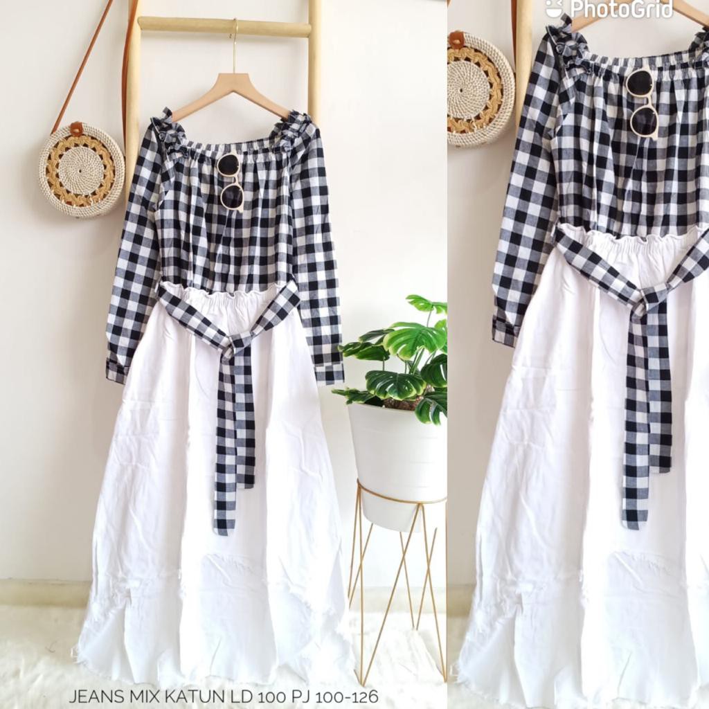 Jeans mix katun import