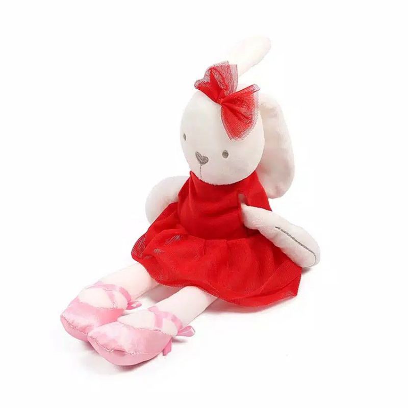 (Ganbaru) Boneka kelinci lucu ballerina boneka bunny plush / boneka papas mamas mainan anak