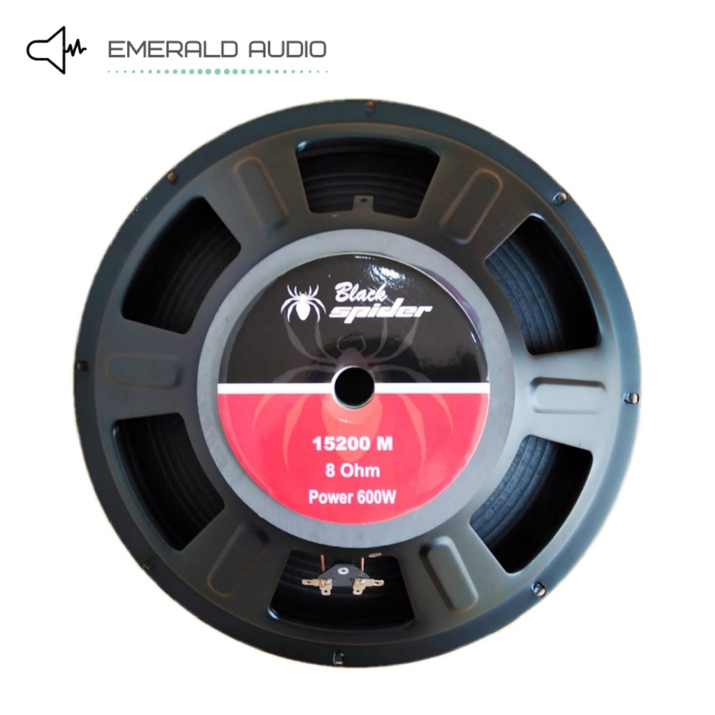 Speaker 15 inch 15 in 15 inchh 600 Watt mid low Black Spider 15200 M murah