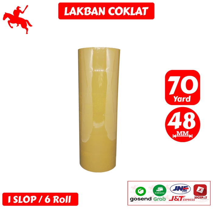 

CODE112 Lakban Coklat KSATRIA Tape 70 Yard (1 Slop)