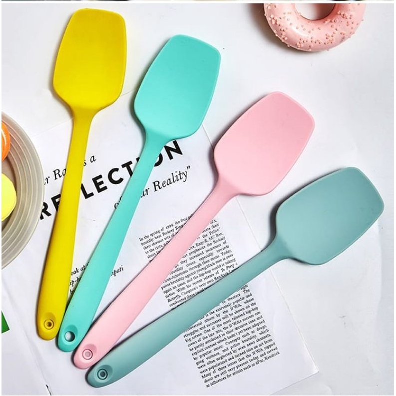 SPATULA SILICONE SENDOK BESAR FOOD GRADE TAHAN PANAS SENDOK SILIKON