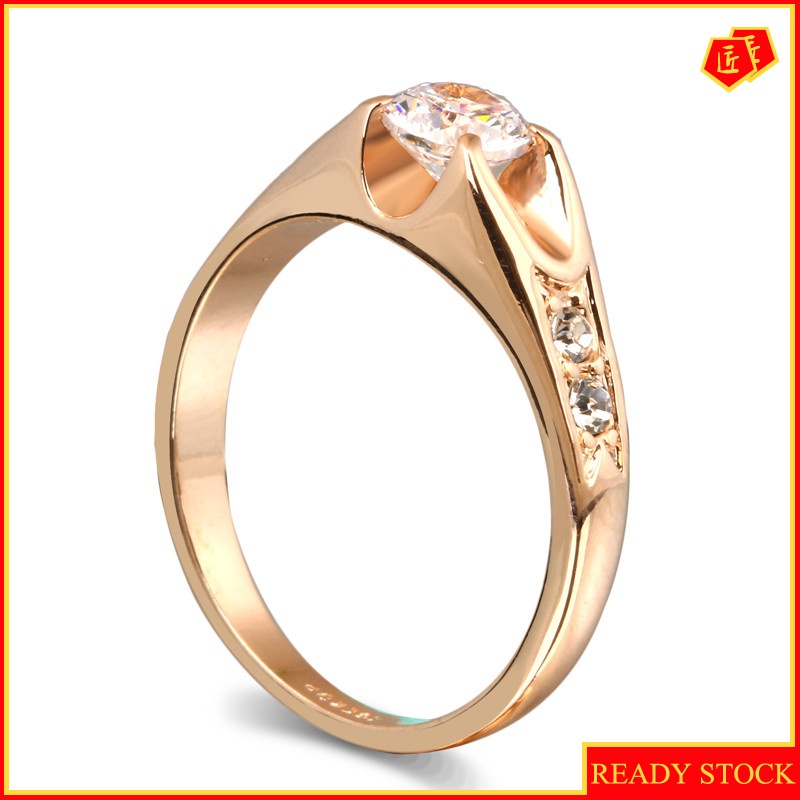 [Ready Stock]Fashion Simple Korean Style Platinum Rose Gold Ring