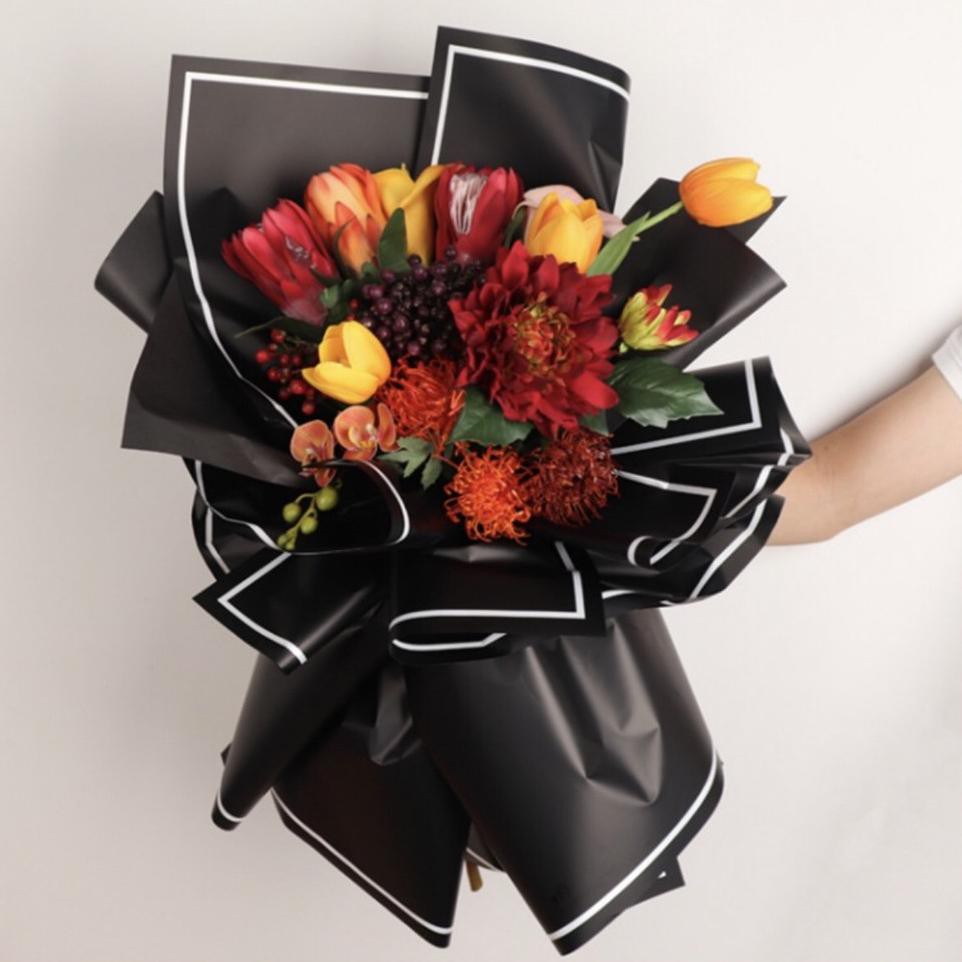 

JDW [5 Lembar] Flower Wrap Monochrome / Cellophane - FWMA FTP Buruan Beli