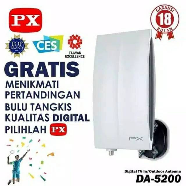 PX Antena TV Digital Indoor &amp; Outdoor DA5200