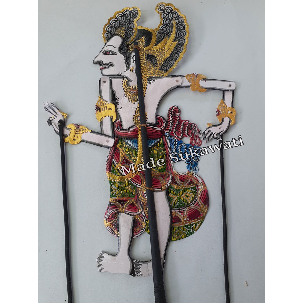 Kerajinan wayang kulit Arjuna rejuna ukir bali Hiasan Handmade