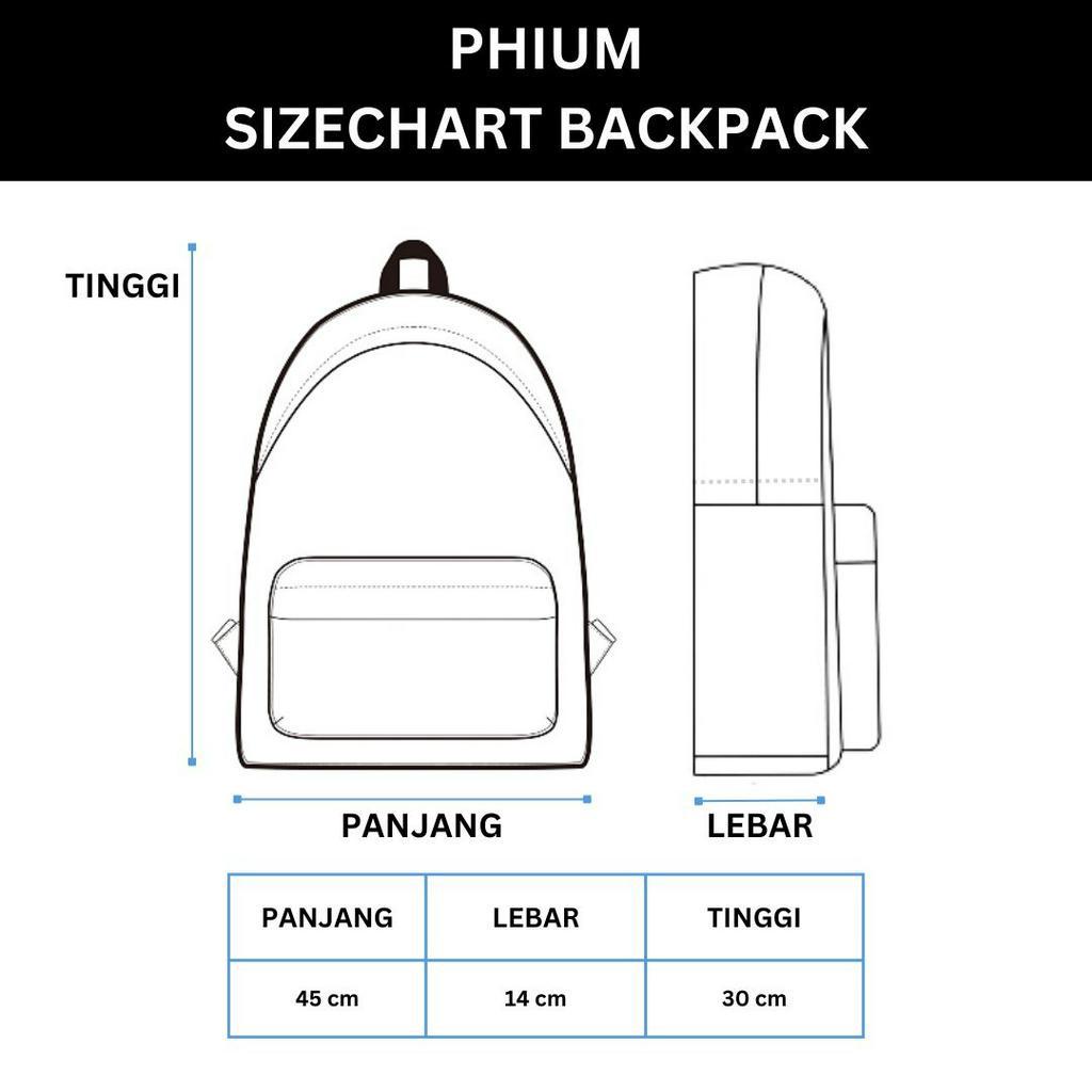 TAS SEKOLAH PUNGGUNG PHIUM GRATIS GANTUNGAN RANSEL BESAR