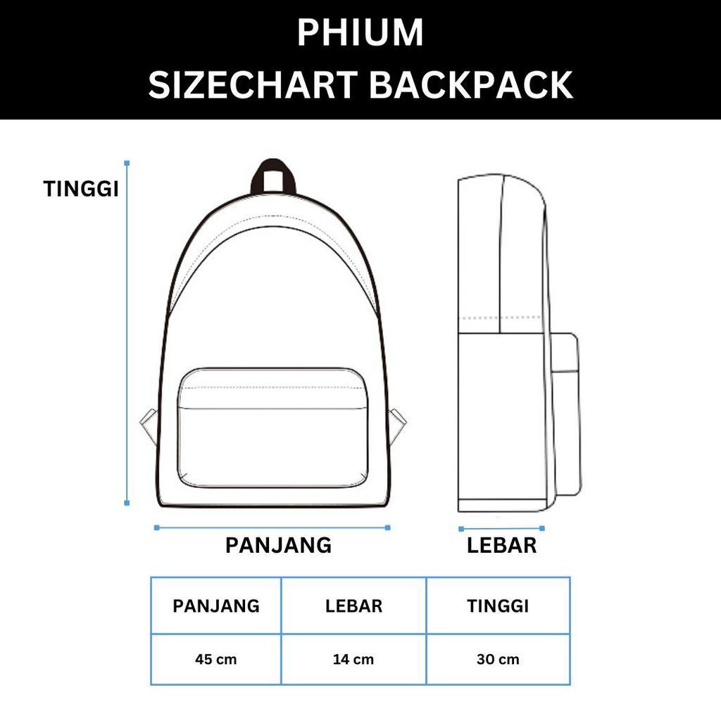 Gratis Gantungan Tas Phium Besar Sekolah SD SMP SMA Ransel Backpack Fashion Korea