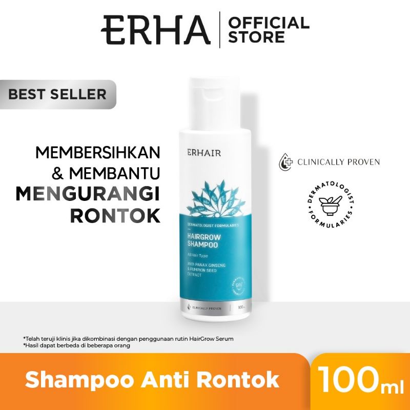 Erha Erhair HairGrow Shampoo With Panax Ginseng  Shampo Anti Rontok